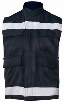 FR Vest antistatic with hi-visibility bands Image