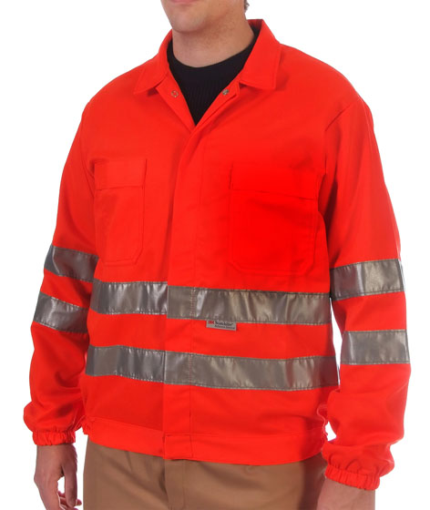 Red hi-visibility jacket Image