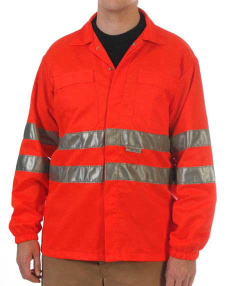 Red hi-visibility shirt Image