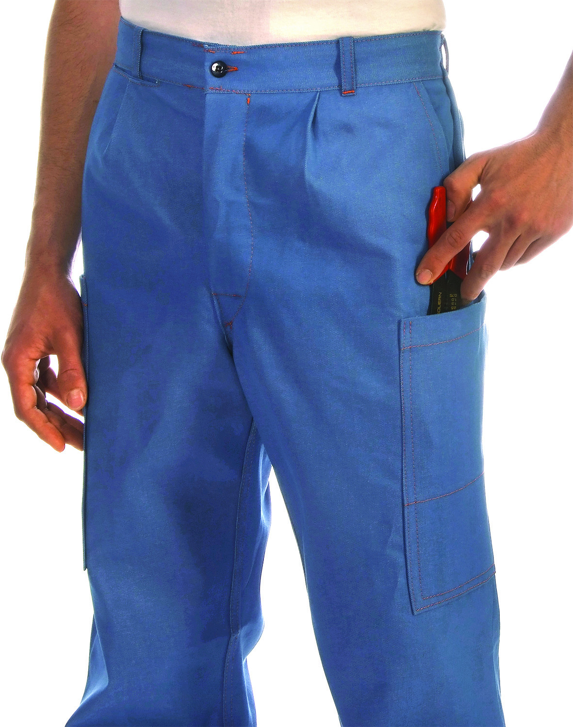 Pantalón vaquero iberd bolsos perneras Image