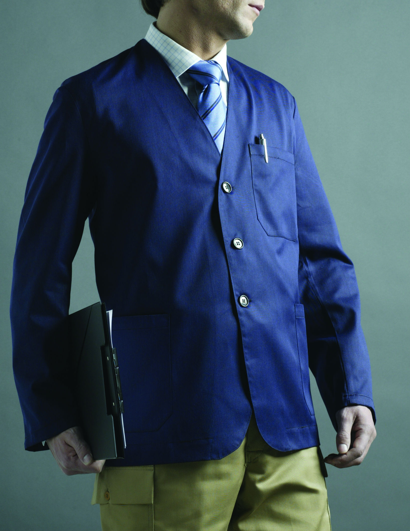 Jacket without lapels Image